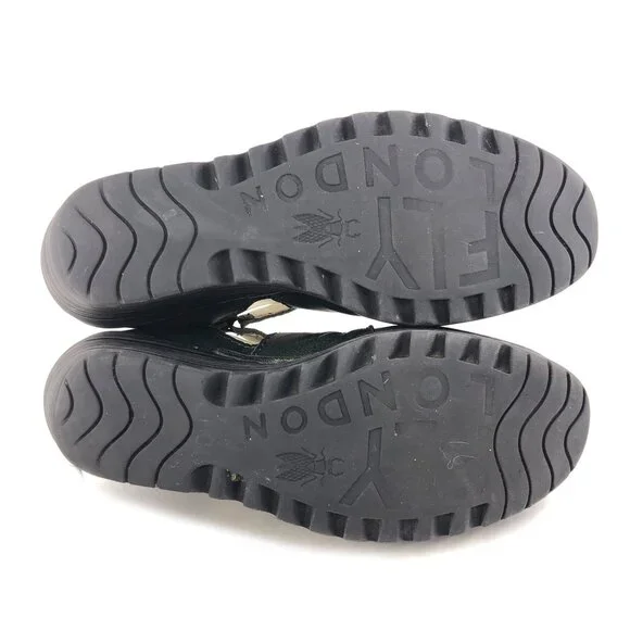 Fly London Yogo Leather Strap Wedge Booties EUR 39 - Picture 7 of 14